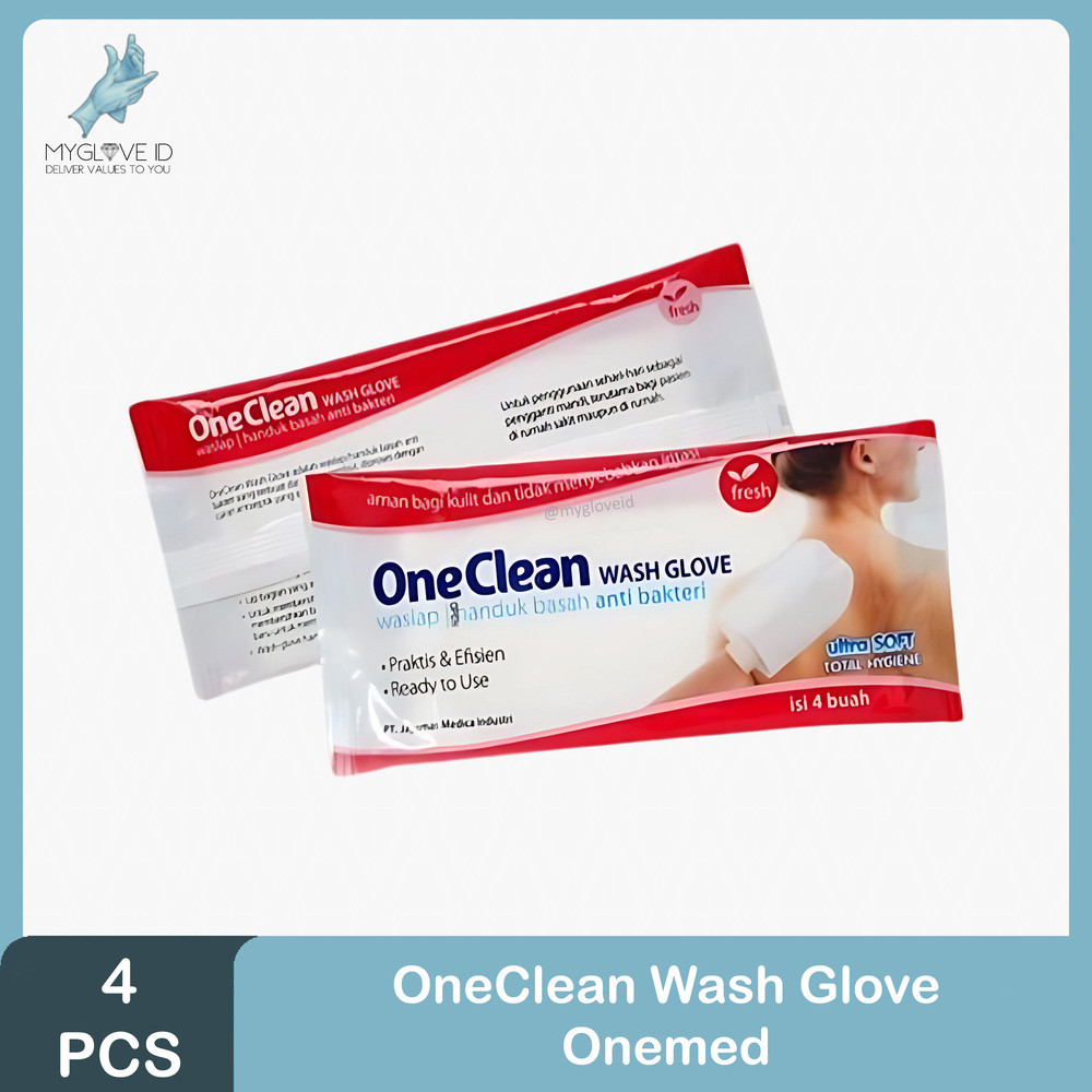 One Clean Wash Glove / Waslap / Handuk Basah Anti Bakteri Onemed
