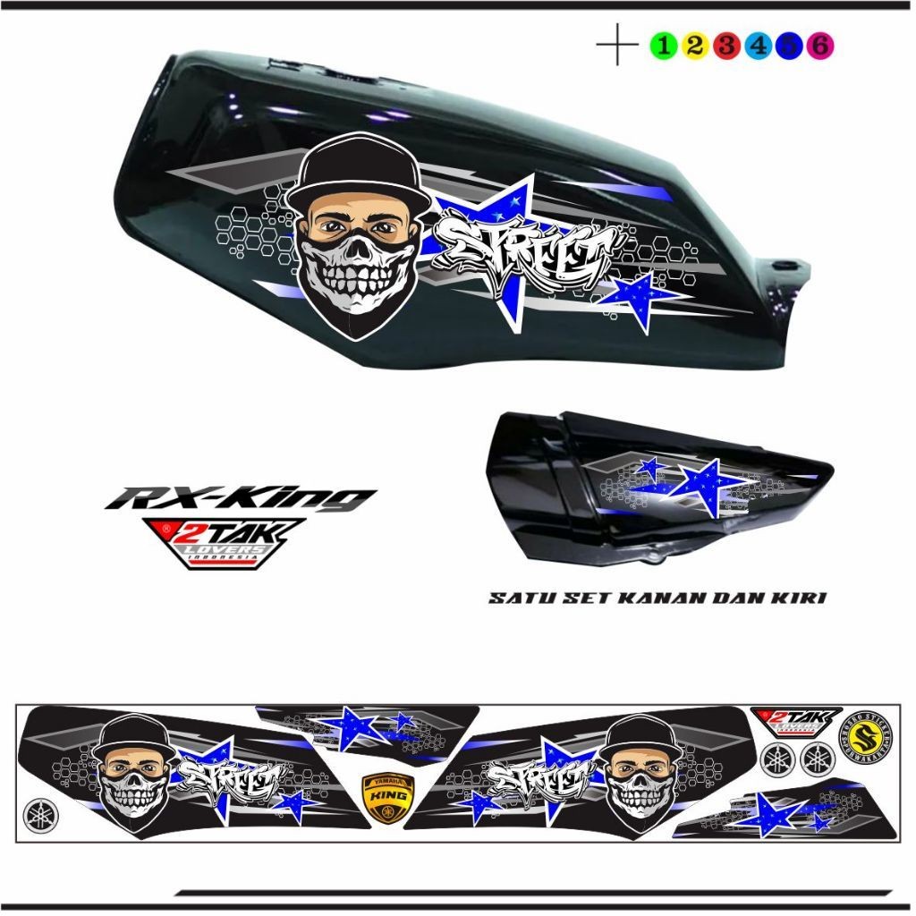 VARIASI STIKER MOTOR RX KING / STIKER VARIASI RX-KING