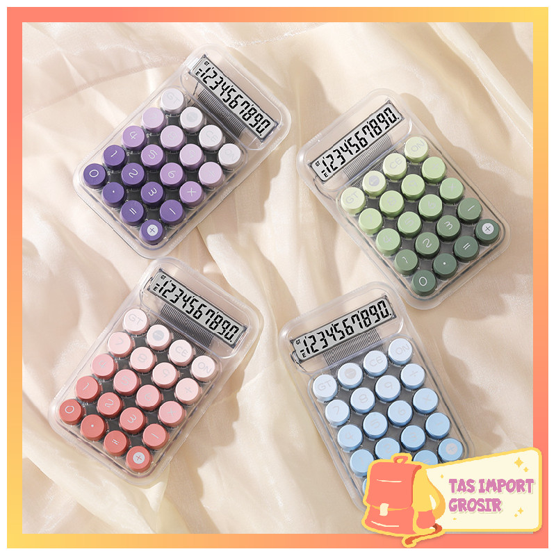 

Tas Import - 6549 Calculator Model Transparan / Kalkulator Sekolah / Gradient Calculator / Kalkulator 12 Digit / Aesthetic Calculator