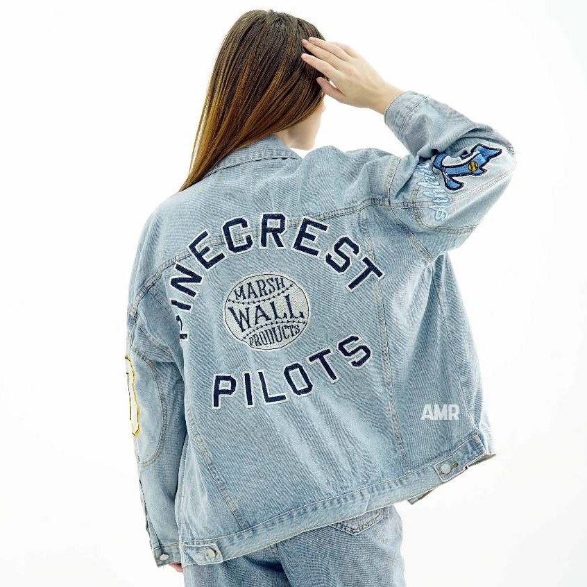 [BEST DEALS] AMR ORIGINAL -  PILOTS 539 - JACKET JEANS OVERSIZE  TOXIC