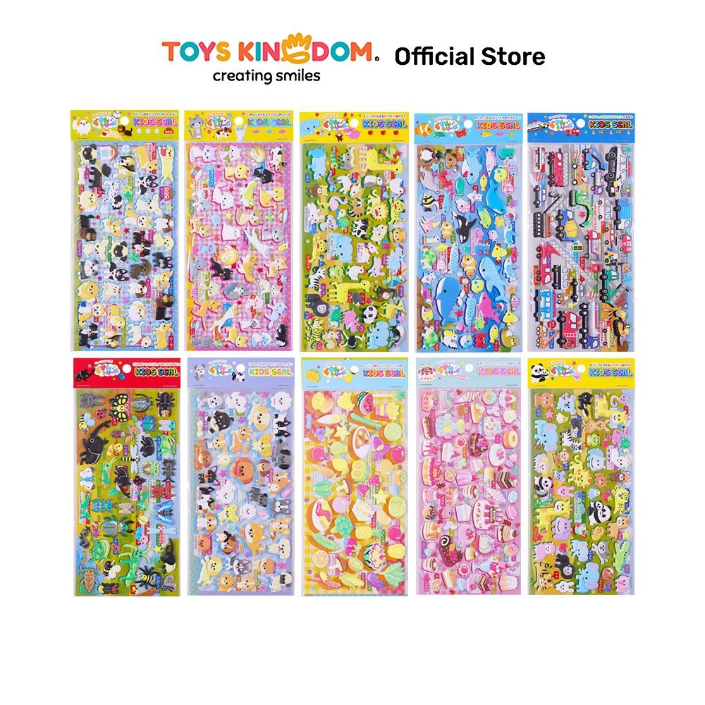

Toys Kingdom Kiddy Fun Stiker Dessert Transport Animal Random Stiker Dekoratif Lucu Cute Stickers Deco Sticker Pack Journal Book