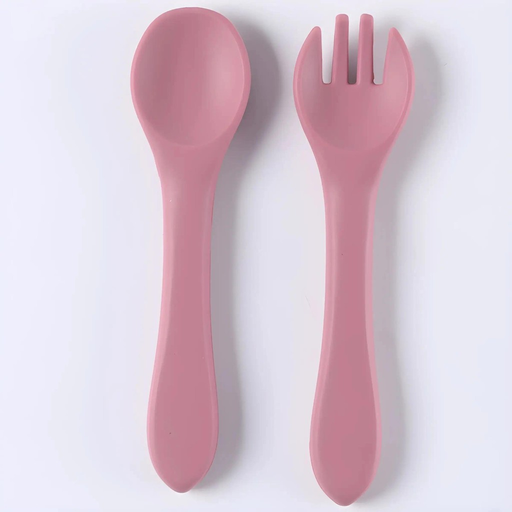 Children's tableware complementary soft spoon baby spoon baby silicone soft spoon feeding water smal