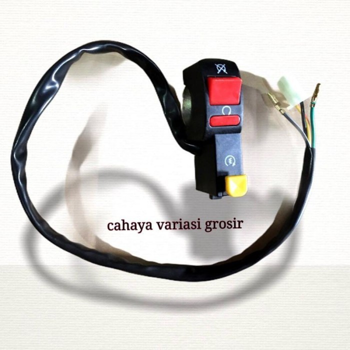 SAKLAR HOLDER KIRI TOMBOL SEIN,KLAKSON,DIM VARIASI TRAIL UNIVERSAL