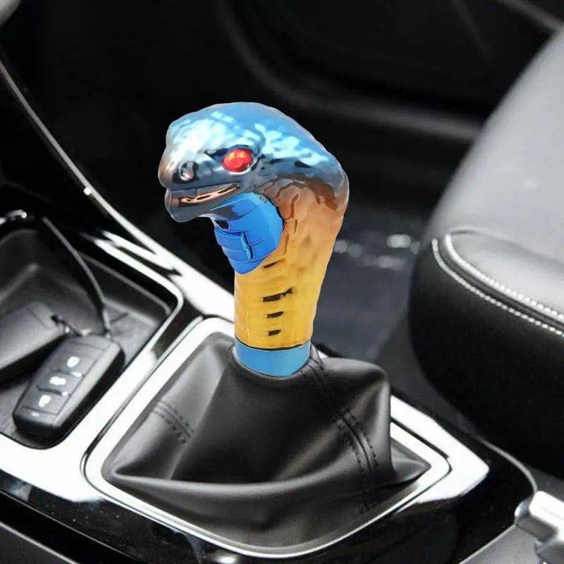 Tuas Pemindah Gigi Mobil Universal Berbentuk Ular Kepala Bercahaya Tongkat Kenop Manual Otomatis