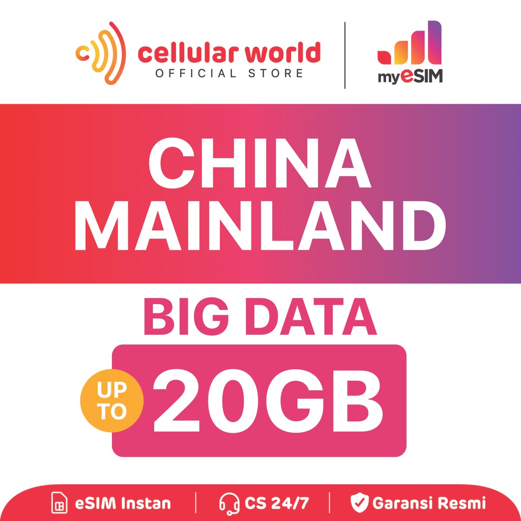myESIM China Mainland | Big Data | eSIM Roaming | Internet Roaming