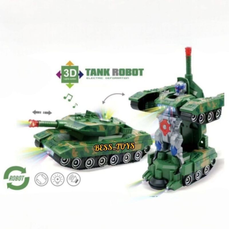 Mainan Tank Robot HX156/TY-080002 Combat War Tank Deformatiom Military War Tank Besar