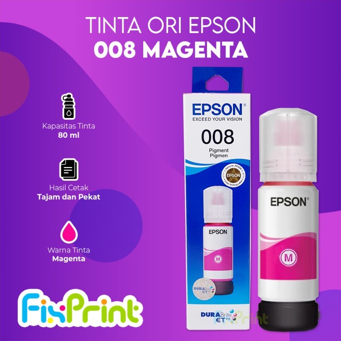 Tinta Epson 008 T06G Refill Printer L6460 L6490 L6550 L6580 L15150