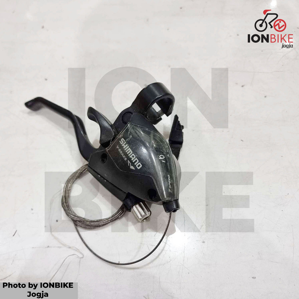 BARANG COPOTAN - Shifter Kanan Shimano STEF51 7 Speed Kode TBP1602 Fungsi Normal Minus Tuas Pecah Be