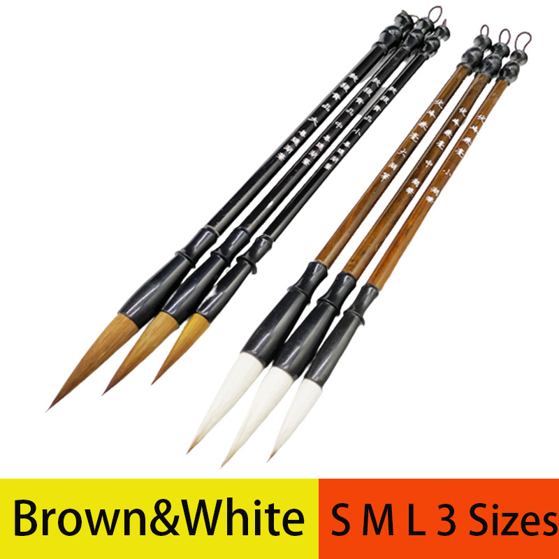 

6Pcs Chinese Calligraphy Brushes Pen Hair Writing Brush For Student School Supplies