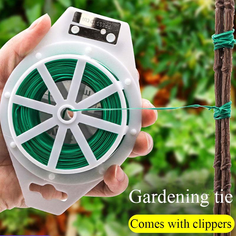 Garden Twist Tie | Kawat Tali Fleksibel Pengikat Tanaman, Lanjaran, Ajir Tali Ikat Putar Kawat Pengi