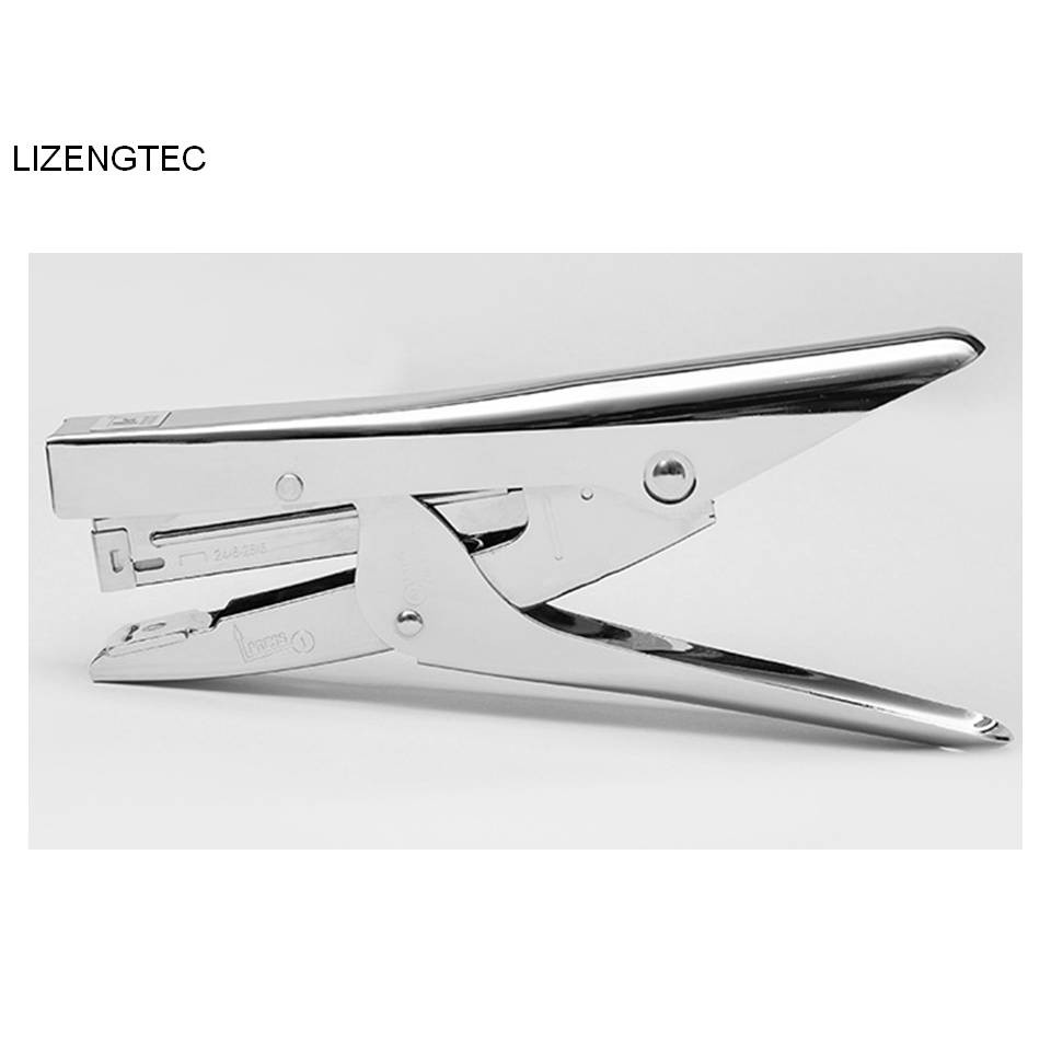 

LIZENGTEC Handheld Metal Plier Stapler Staple Paper Document For School Office Factory With One Box (1000PCS) of Staples
