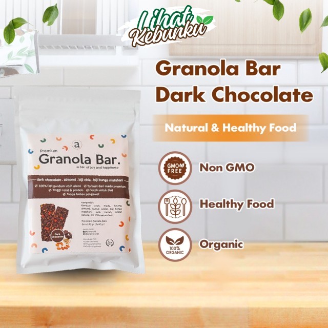 

ALAMEE Snack Diet Granola Bar - Dark Chocolate Cemilan Sehat Healthy Snackbar Camilan 80gr LIHAT KEBUNKU