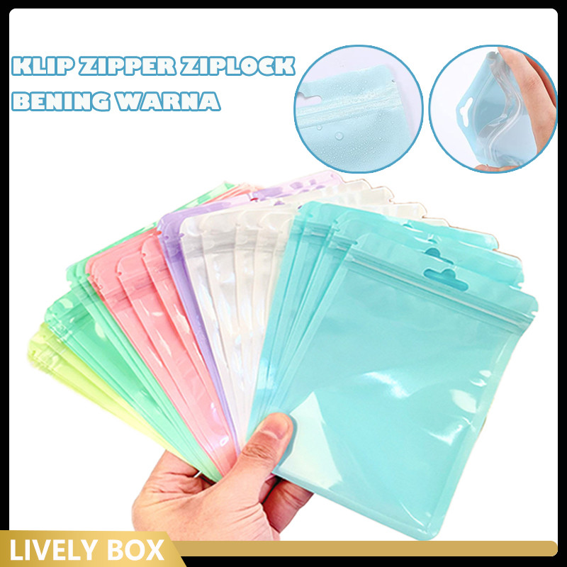 

Plastik OPP Souvenir Aksesoris Klip Zipper Ziplock Bening/Plastik OPP Souvenir Aksesoris Klip Zipper Ziplock Bening