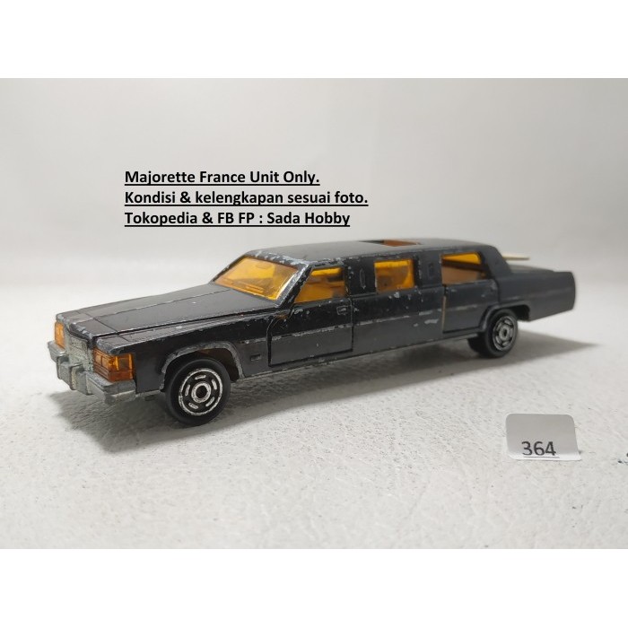 Vintage Diecast Majorette Cadillac Limousine Black Unit Only