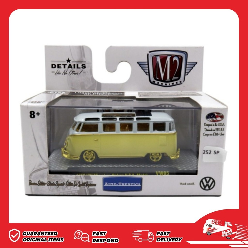 M2 Machines CHASE 1959 VW Microbus Deluxe U.S.A Model - VW05 - 252SP - SP12