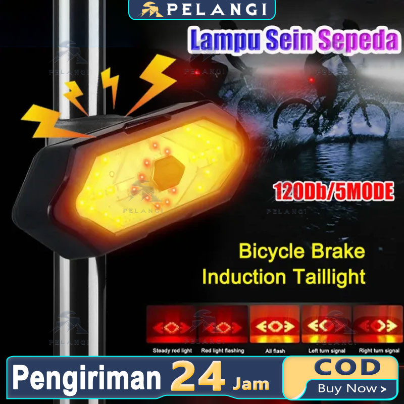 Lampu Sein Sepeda/Lampu Sein Sepeda USB Wireless Tanpa Kabel Waterproof/Lampu Belok Sein Sign Sen Re