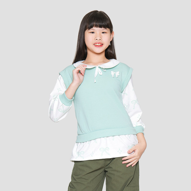 Nevada Vest Collar Sweater Anak Perempuan 121756495