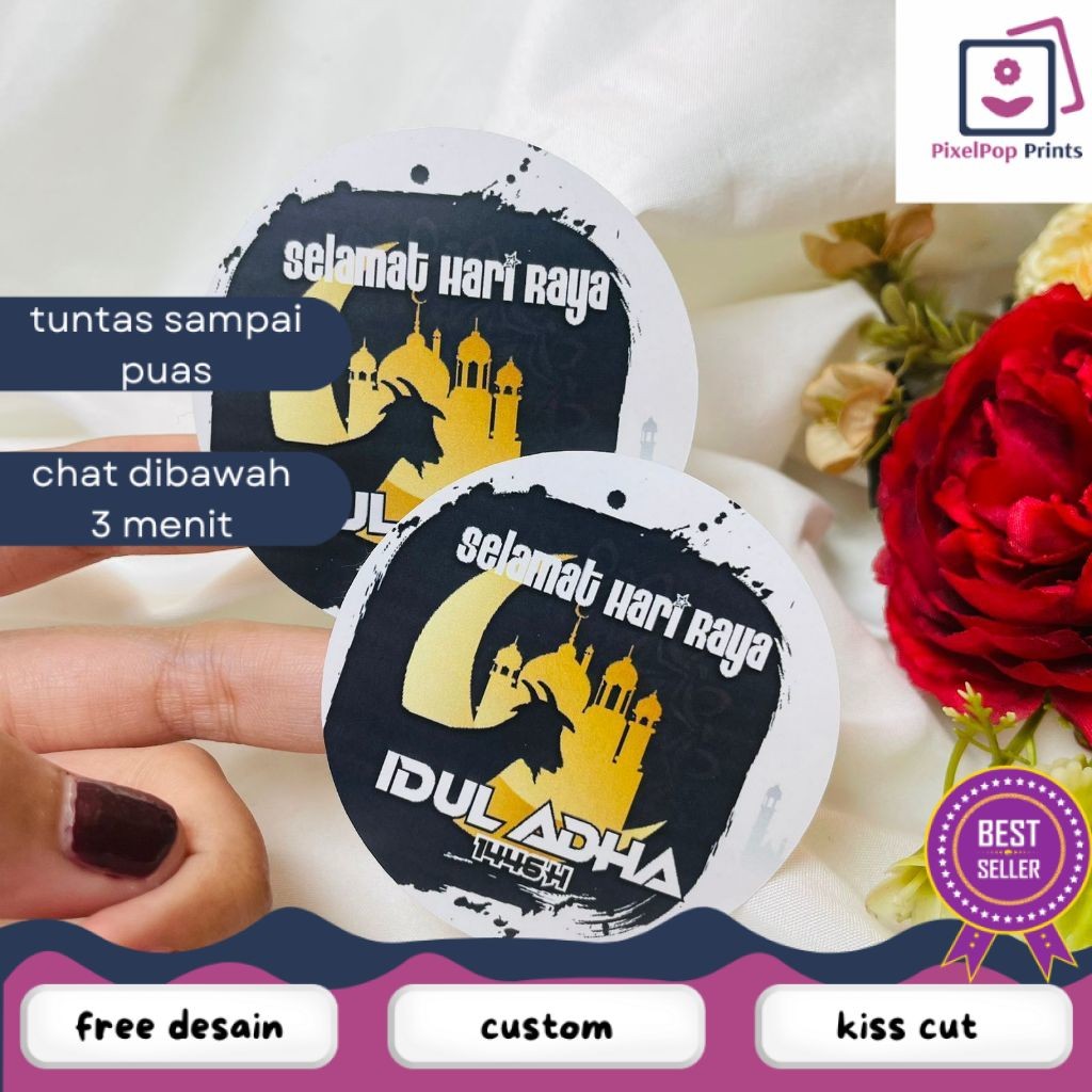 

Opikapip Sticker Selamat Hari Raya Idul Adha Sticker Lebaran Haji Toples Cookies Free Desain Custom