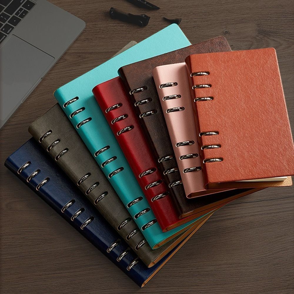 

A4 A5 A6 B5 Hard Cover Loose-leaf Notebook, Detachable Notebook, PU Leather Notepad Notebook Binder Notepads Stationery