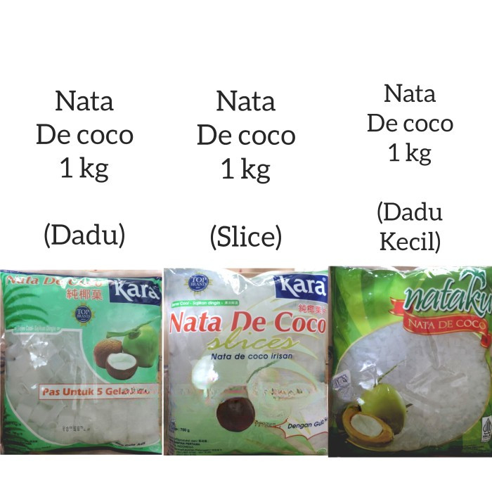 

kara nata de coco 1kg / Nataku nata de coco 1 kg