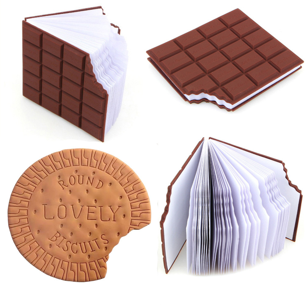 

Cookie Memo Book Creative Stationery Notebook Chocolate Fragrance Notebook Mini Portable Notepad Funny Cute School Supply PVC