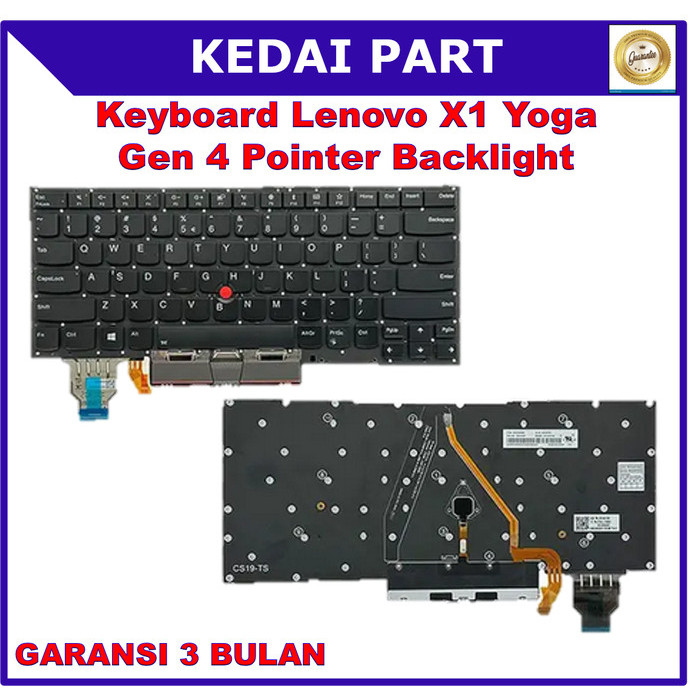 Keyboard Lenovo Thinkpad X1 Yoga Gen4 Gen 4 4th gen 20qf 20qg Pointer Backlight