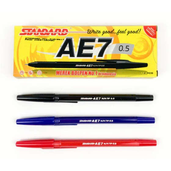 

Pena Pulpen Bolpen Bolpoint Standard AE-7 / AE7 0.5 mm (1pcs)