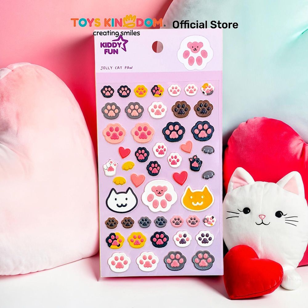 

Toys Kingdom Kiddy Fun Funny Stiker Jelly Cat Paw - Mix Stiker Dekoratif Lucu Cute Stickers Deco Sticker Pack Journal Book