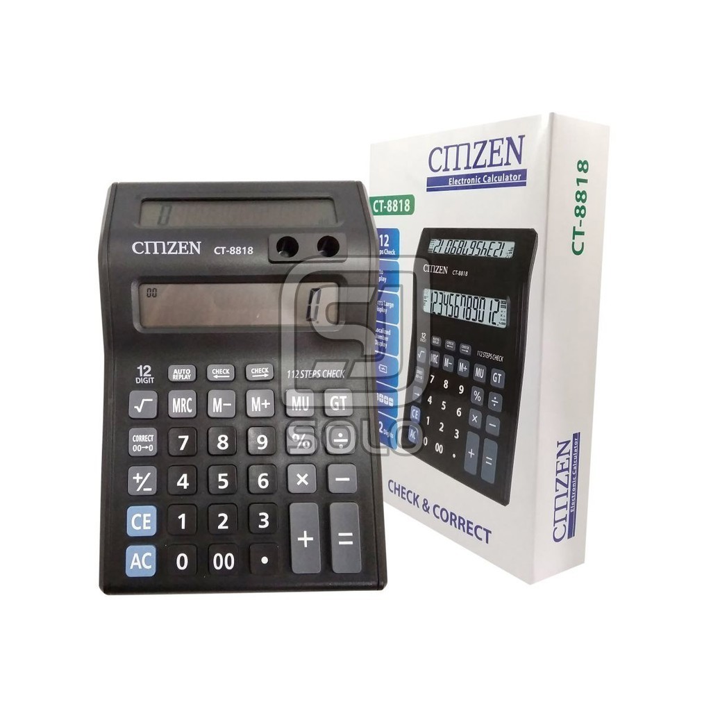 

Kalkulator 12 Digit Destop 2 Layar CT-2000TV CT-8818 CT-8122-120 CT-8122-12 CT-8585-120