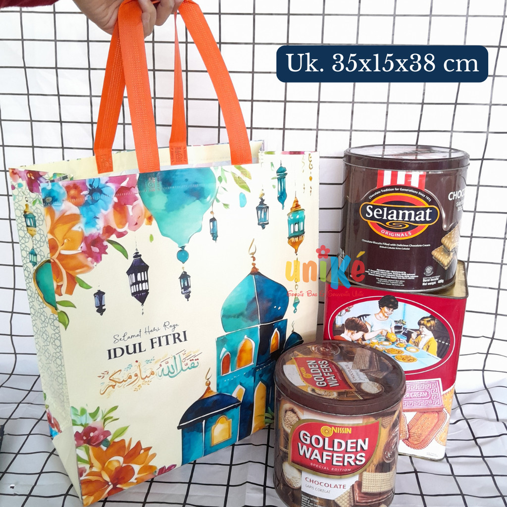 

Tas Laminasi Idul Fitri Premium 35x15x38 Goodie Bag Hampers Lebaran JUMBO