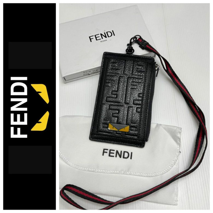 

F Embossed Gantungan ID Card Holder Lanyard premium
