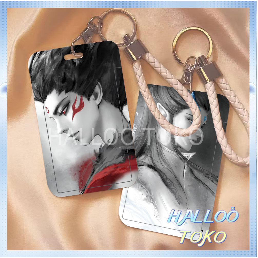 

ID CARD HOLDER MOTIF KAWAII TEMPAT KARTU PHOTOCARD PHOTO CARD Pelindung + Tali,Ne Zha Dan Ao Bing Dengan Gaya Gelap Dan Misterius