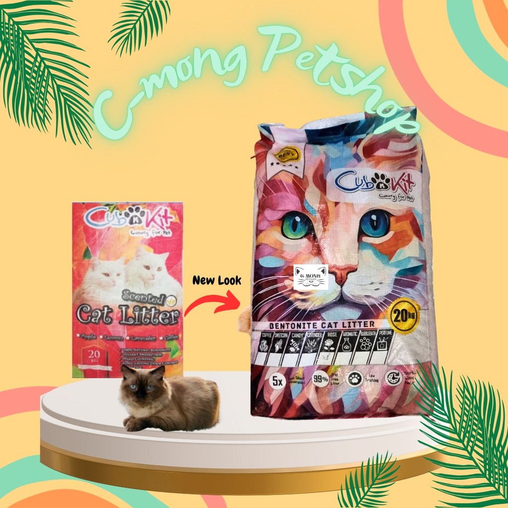 Pasir Gumpal Wangi Pasir Kucing Cub N Kit Freshpack 20Kg (Ekspedisi)