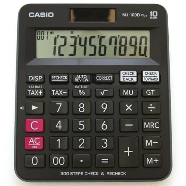 

CASIO ORIGINAL MJ-100D PLUS - KALKULATOR CEK ULANG / CALCULATOR ASLI CASIO GARANSI RESMI