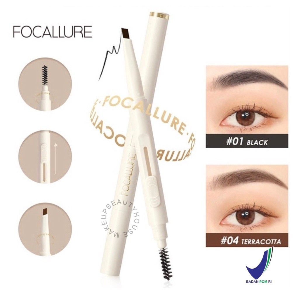 [BPOM] FOCALLURE (FA202) Sliding Silky Shaping Eyebrow Pencil