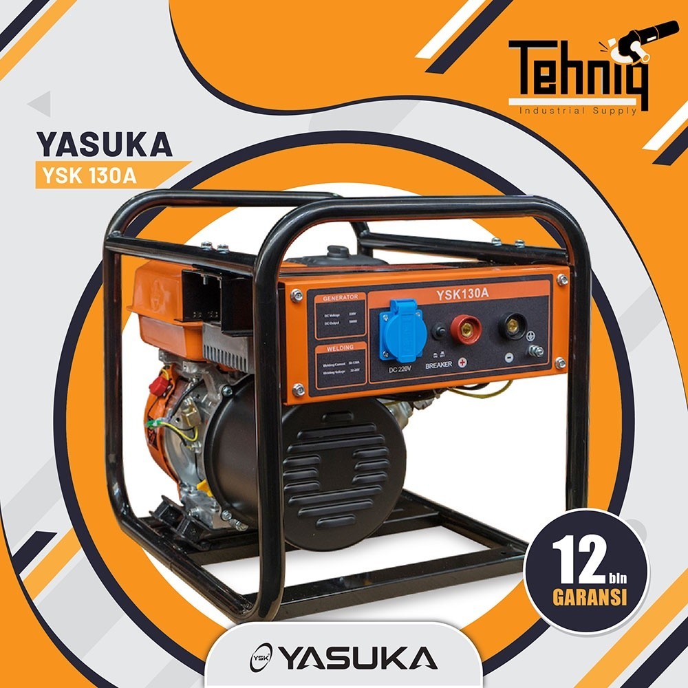 GENSET LISTRIK YASUKA GENERATOR YSK 130A (GENSET + LAS) GENERATOR LAS