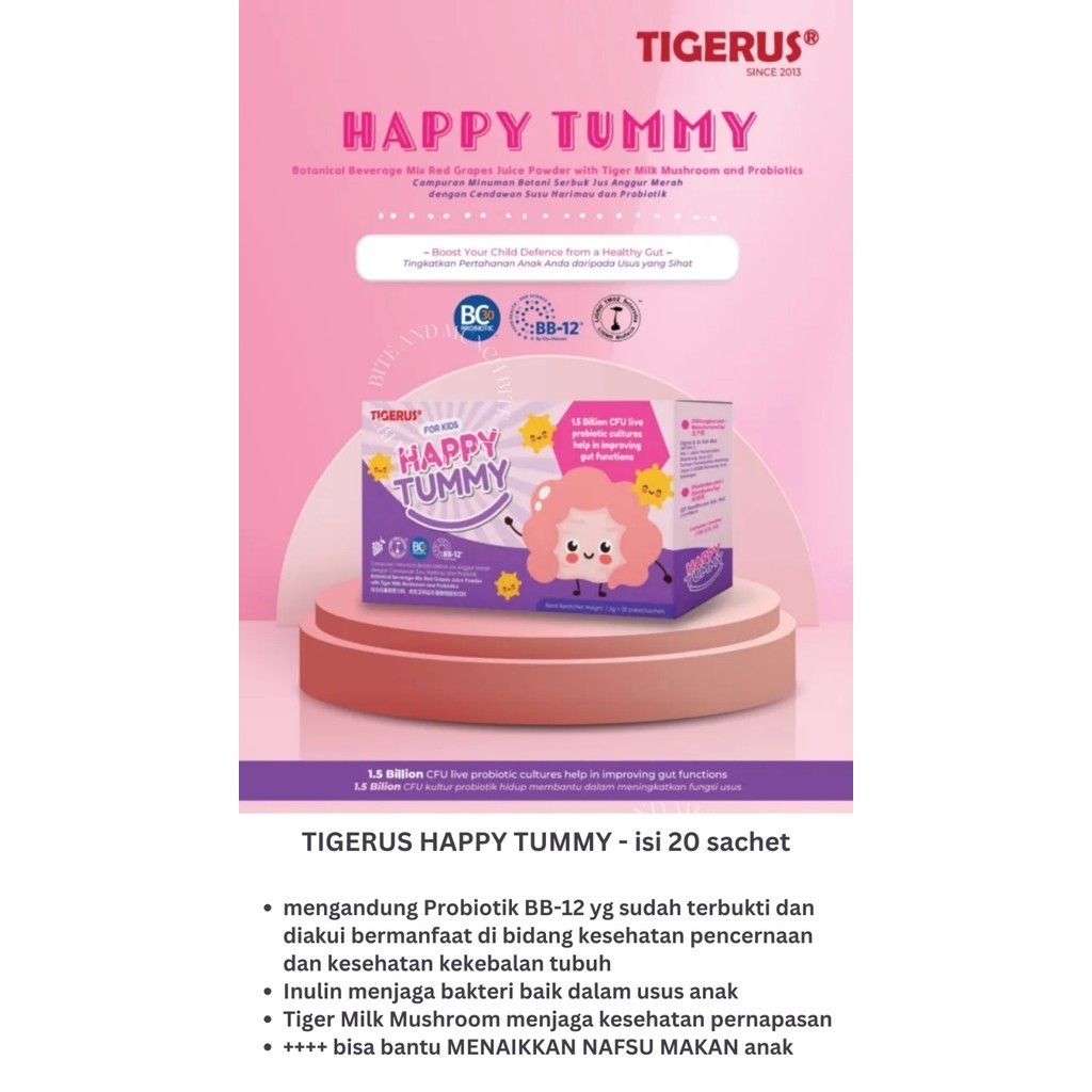 TIGERUS HAPPY TUMMY PROBIOTIC ANAK MALAYSIA