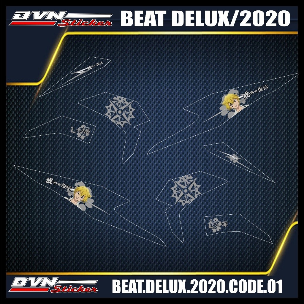 STRIPING TRANSPARAN  BEAT 2020/DELUX LIST VARIASI TRANSPARAN BEAT 2020 CODE 01
