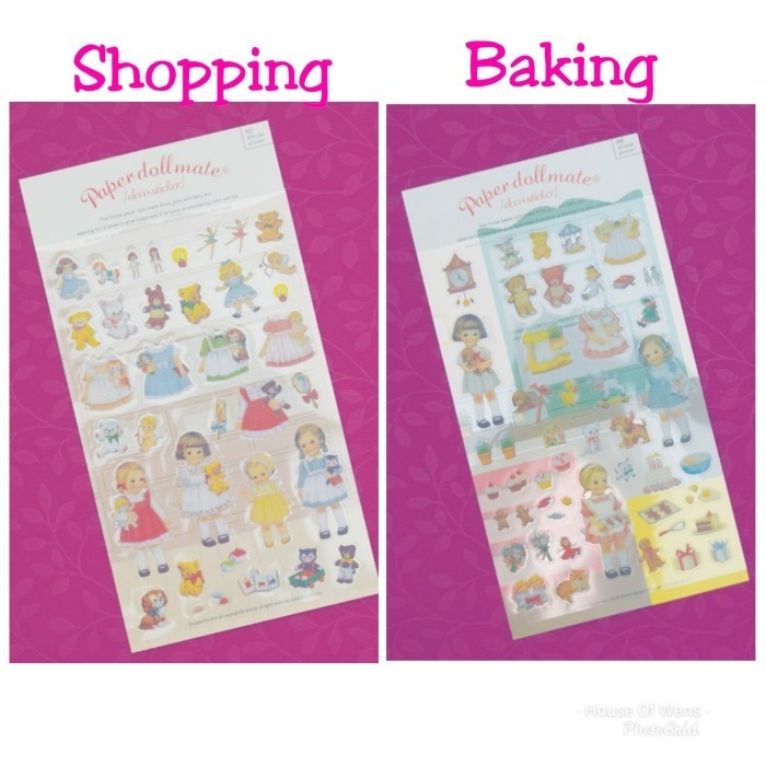 

PAPER DOLLMATE DIARY DECO STICKERS - DIARY STICKER LUCU