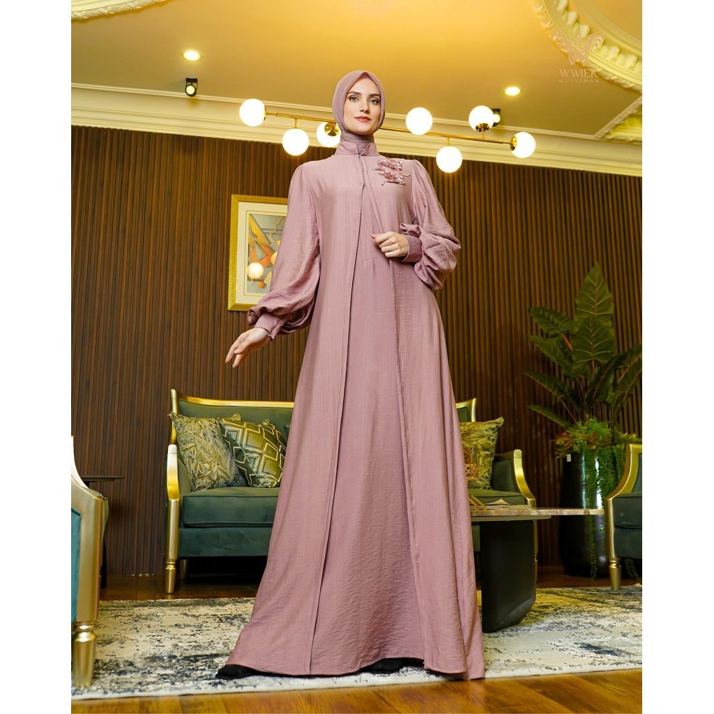 100% Original Baju Gamis Dorothy Outer Dress Only by Wwiek Muslimah