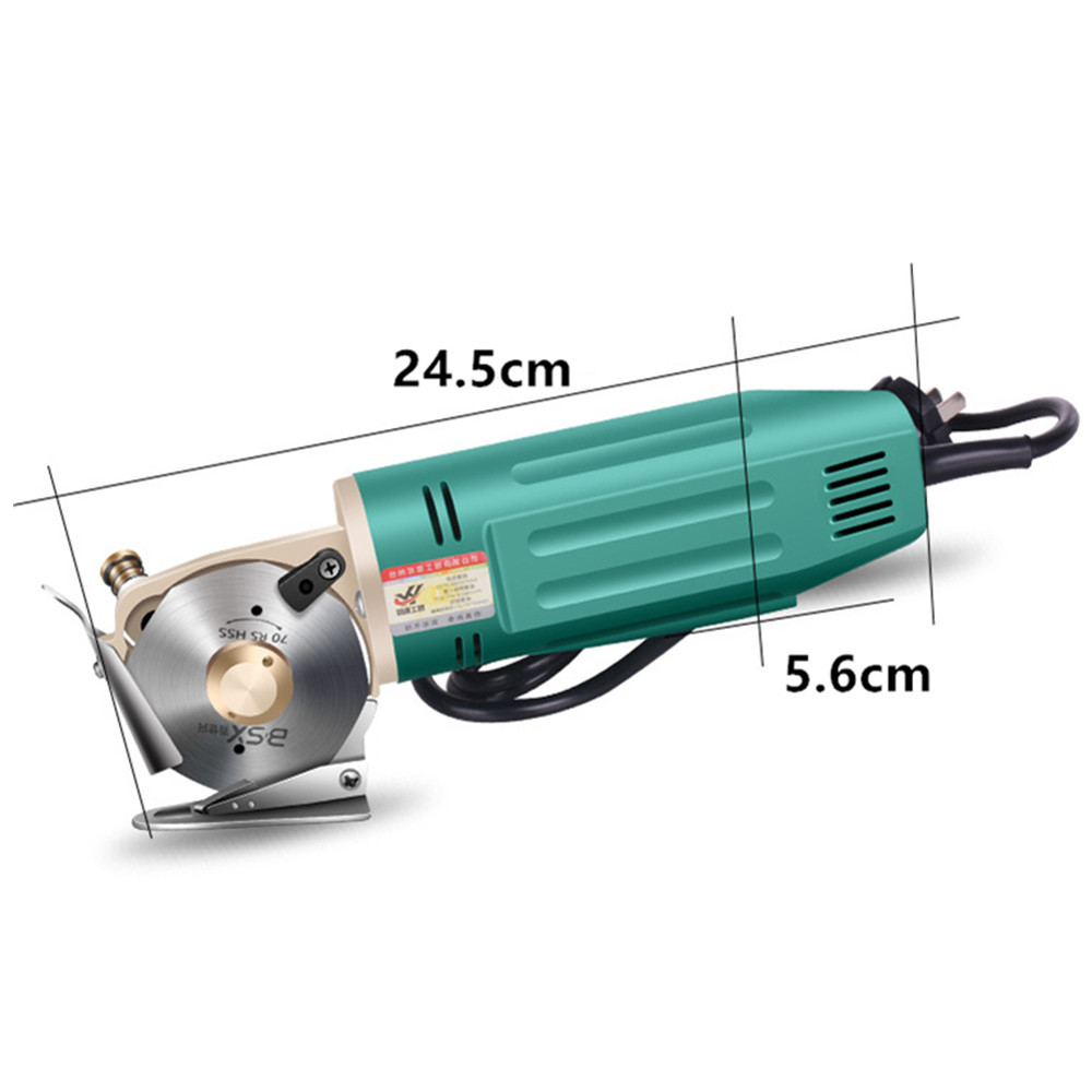 

Electric Fabric Scissors 110V/220V Rotary Blade Fabric Tool Leather Fabric Electric Cutter Kit Cutting Saw Tool