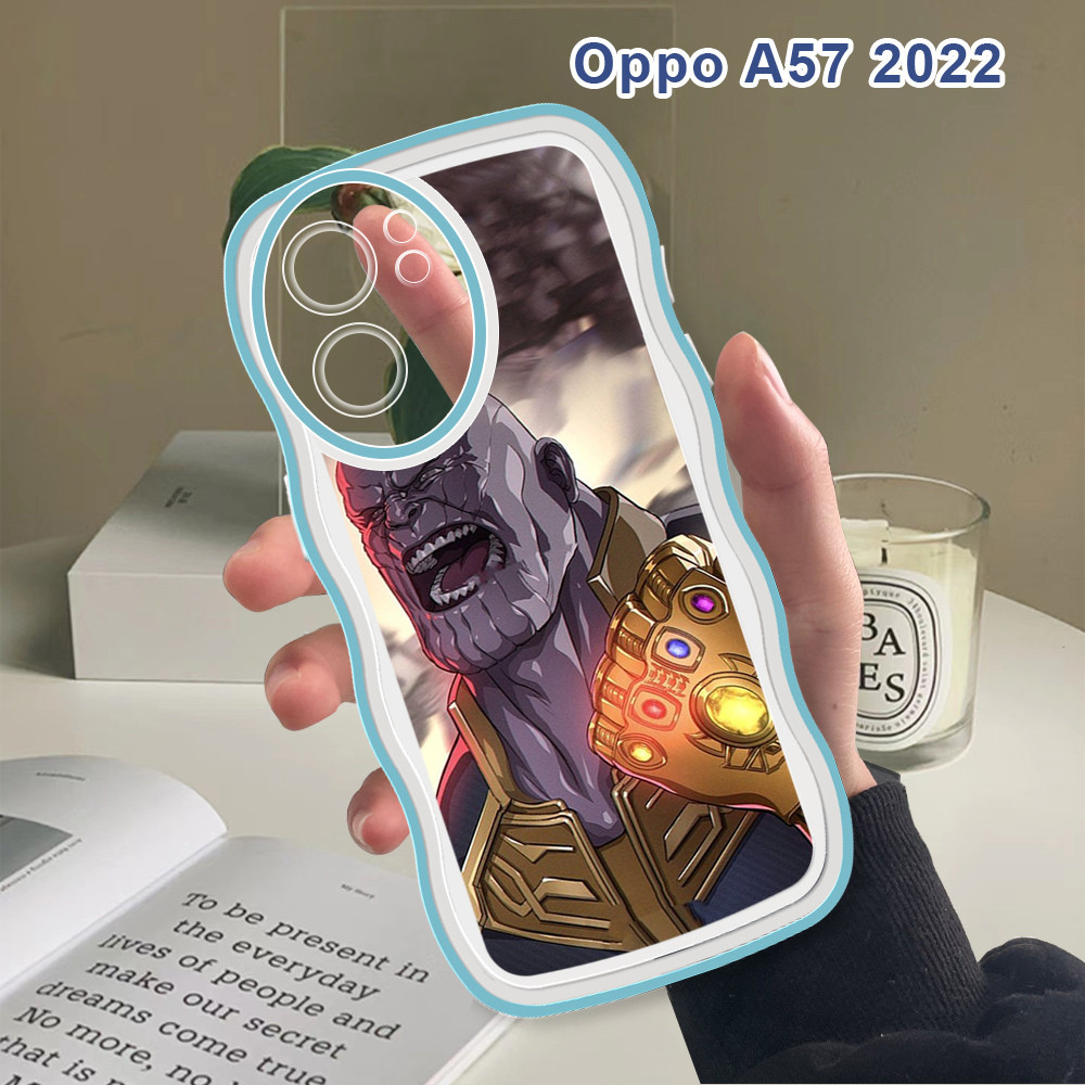 Casing OPPO A57 A77 4G 5G 2022 A77s A17 A17K Soft Case Marvel Spiderman Shockproof Phone Cover Silic