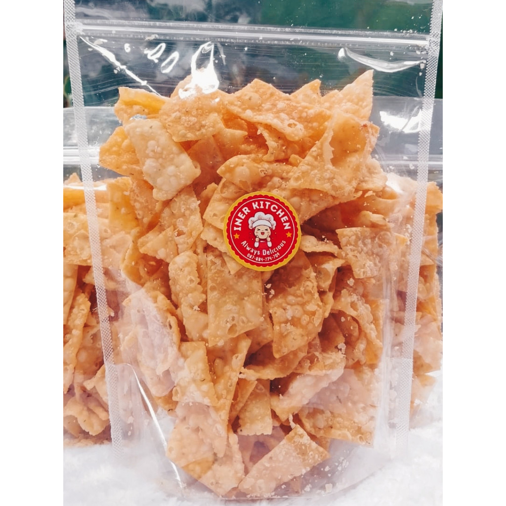 

Keripik Bawang Homemade / Kripik Pangsit 250gr Gurih Renyah