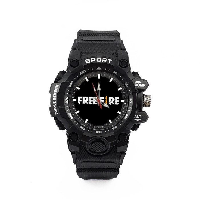 promo ✨ -JAM TANGAN ANAK LAKI LAKI GAME FREE FIRE - FREE FIRE MERAH