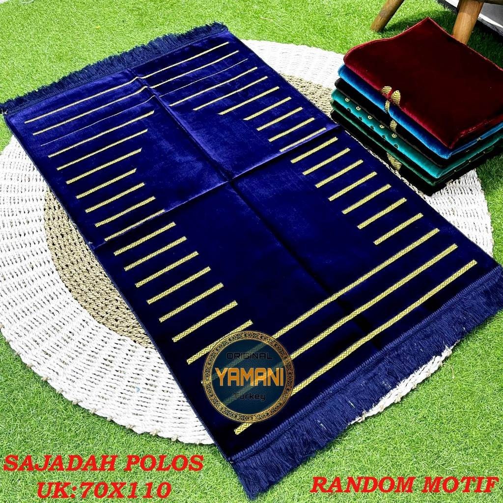 Sajadah Minimalis 70x110 Spigel /Sajadah Polos Turkey Turki Turkiye /Sajadah Bulu Tebal Besar /pcs t