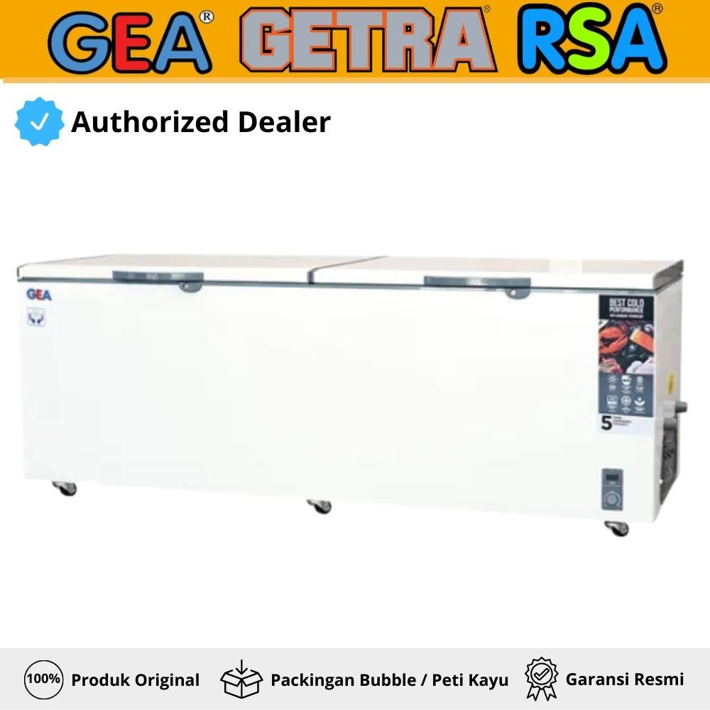 PROMO SPESIAL promo terbaru GEA AB-1200-T-X Chest Freezer Lemari Box Pembeku 2 Kompresor 1050 Liter