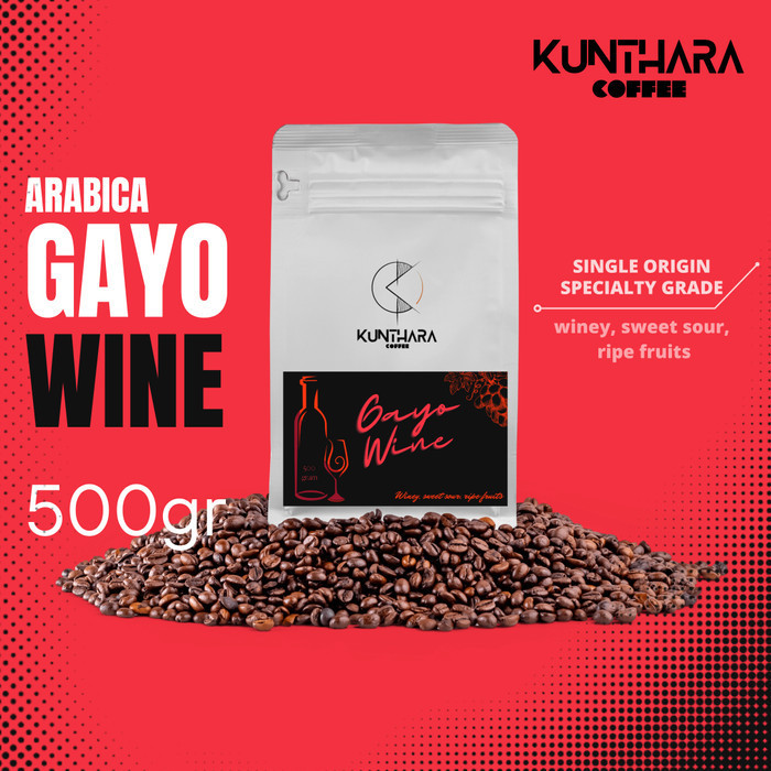 

kopi arabika gayo wine - 500gr | biji/bubuk - giling sedang