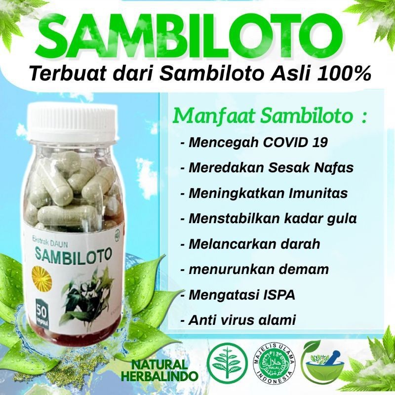 

KAPSUL HERBAL OBAT diabetes sambiloto herbal jamu gatal suplemen kesehatan gula darah