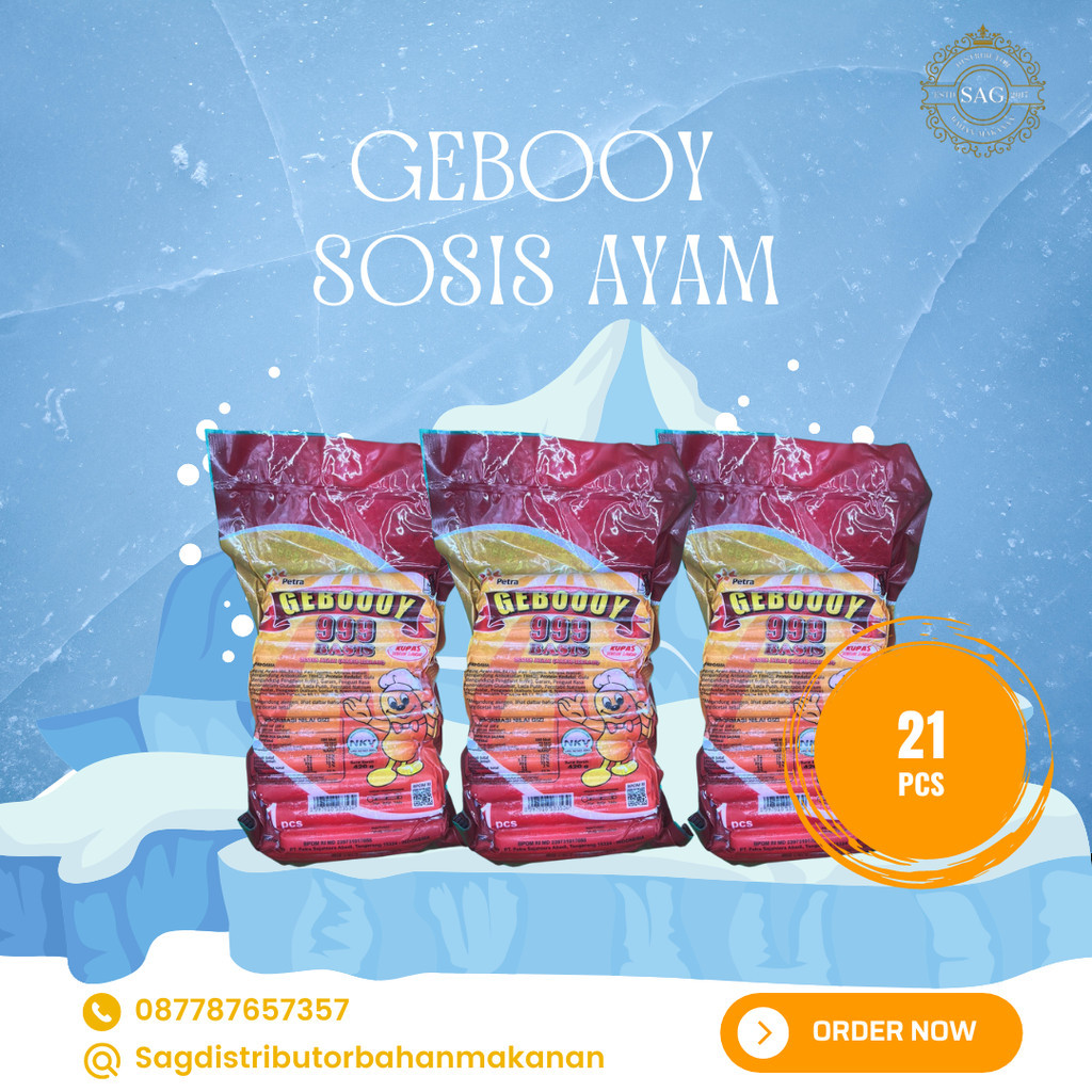 

sosis ayam kupas merah geboy isi 21