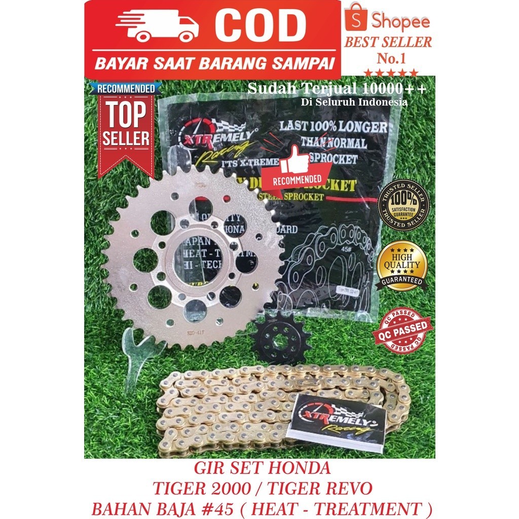 GIR GEAR SET MOTOR HONDA TIGER / TIGER REVO / MEGAPRO / CB150R / CBR150 520H XTREME RACING ORIGINAL